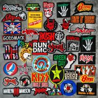 hotx【DT】 BAND Iron Patches Mend Decorate Apparel Sewing Decoration Applique Badges PUNK Metal ROCK