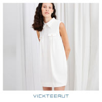 VICKTEERUT (ราคาปกติ 9,900-.) Re-Edition Flat Collar Sleeveless Dress เดรสแขนกุด คอปก