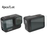 ปกป้องหน้าจอสำหรับ Gopro Hero 11 10 9ป้องกันหน้าจอกระจกเทมเปอร์ + อุปกรณ์ป้องกันหน้าจอด้านหน้า HD สำหรับสัตว์เลี้ยง