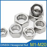 M1 M1.2 M1.4 M1.6 M2 M3 M4 M5 M6 M8 M10 M12 M14 M16 M18 M20 304 Stainless Steel Hex Nut DIN934 316 Hexagonal Nut 201 Nut Caps