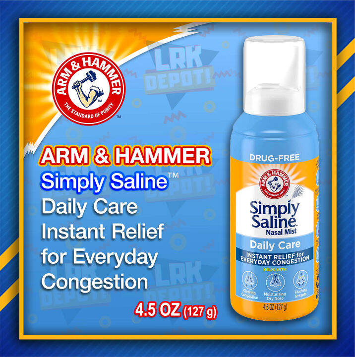 Arm & Hammer Simply Saline Nasal Mist 4.5oz (127g) Nose Cleansing