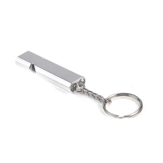 Alloy Aluminum Keychain SOS Emergency Survival Loud Whistle Camping Hiking Tool/ 