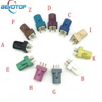 ℗✽✔ 2Pcs/Lot Fakra Male Plug A/B/C/D/E/F/G/H/I/K/Z RF Coaxial Soldering Wire Connectors to PCB BEVOTOP