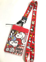 SNOOPY RED  BELLE   สายคล้องคอ สายคล้องบัตร ที่ใส่บัตร ซองใส่บัตร ที่ใส่บัตร พร้อมสายคล้องคอ ลาย SNOOPY RED  BELLE   สนูปปี้ แดง งานดี สวยงาม BY  PMY  SHOP