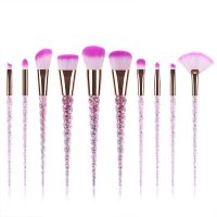 【cw】 Unicorn Makeup Brushes Sets Maquiagem Foundation Blush Eyeshadow Glitter 10Pc Make Up Tools ！