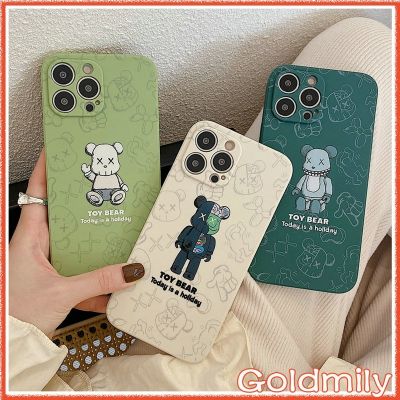 COD DSFDGFNN 🔥 Kaws เคส iPhone 11 Bearbrick เคสซิลิโคนลายแถบข้างการ์ตูนขอบเหลี่ยม เคส Apple iPhone 13 Pro Max เคสไอโฟน7พลัส iPhone8 plus iPhone SE 2020 8 12 Mini เคส i8plus iPhone 13 max xr 6s 8 X 7 i11 Pro Max iPhone 6 xr 7plus iphone xs เคสไอโฟน13 Case