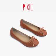 Giày Búp Bê Bệt Da Bò Thật Nơ Số 8 Pixie X796 thumbnail