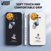 VRQR เคสโทรศัพท์ Tecno Camon 16 /Camon 16 Pro/ CE7/CE7j/CE9h แบบนิ่มที่เป็นซิลิโคนเหลวลายจรวดอวกาศกล้องป้องกันกันน้ำไม่มีนิ้วมือที่จับแสนสบายสัมผัสนุ่มการออกแบบใหม่ป้องกัน