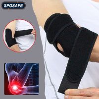 【cw】 Sports Adjustable Neoprene Elbow Brace Wraps Black Breathable Arm Support Strap Band Joint Sprain Protection Tennis Golfers Men ！