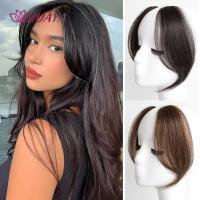 ✴❅ HUAYA Womens Fringe Clip In Hair Bangs Hairpiece 100 Natural Hair Middle Part Two Sides Bang Hair Piece Clip In Extensions