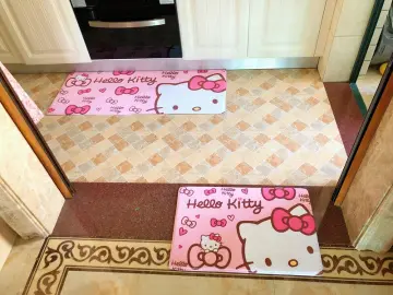  Hello Kitty Carpet, Pink Leopard Pattern, Rug, Floor