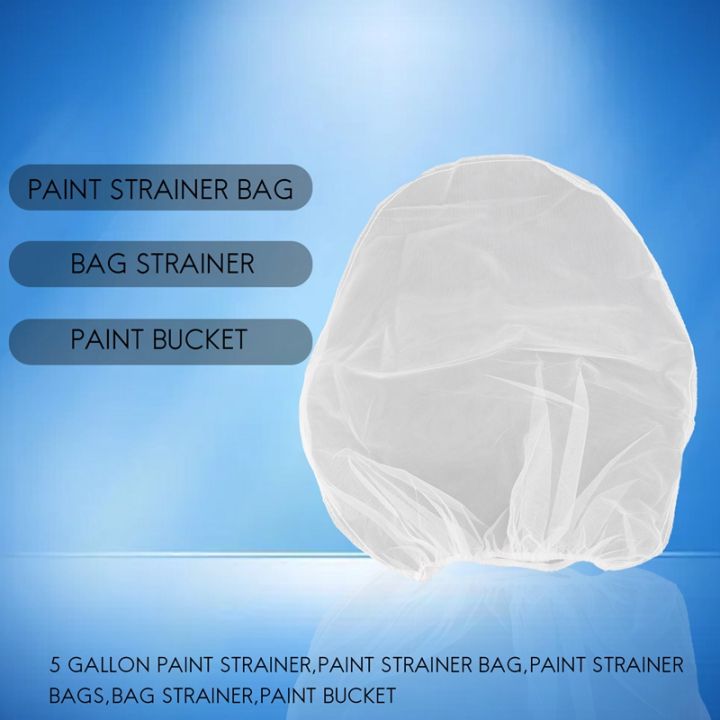 20-pack-strainer-bag-5-gallon-paint-strainer-with-elastic-top-opening-white-fine-mesh-filters-bag-for-paint-gardening