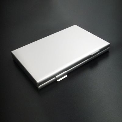 ：“{》 Modern Style Silver Black Red Aluminum Memory Card Storage Case Box Holders For Micro Memory SD Card 24TF