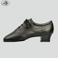 hot【DT】 Men Latin Shoes 424 Split Outsole Soft Leather Dancesport Shoe Elastic Heel Ballroom Dancing