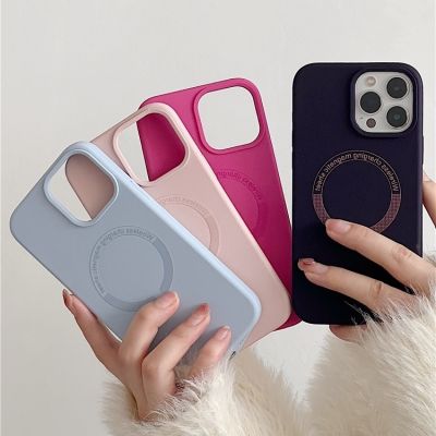 ﹊❁❁ 【silicone soft case/Pink】เคส compatible for iPhone 14 13 12 case
