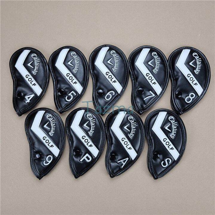 9pics-a-lot-callaway-golf-club-iron-headcover-456789pas-pu-leather-verclo-closed-for-iron-head-protection-cover-free-shipping