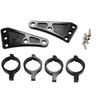 41MM Motorcycle Headlight Mount Bracket CNC Aluminum Alloy Black for Fork Tubes M10 Bolt Hole