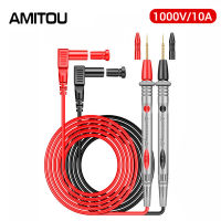 Amitou PT1005B 1คู่นุ่มสากลดิจิตอล1000โวลต์10A เคล็ดลับเข็มดิจิตอลมัลติมิเตอร์ทดสอบตะกั่ว P Robe ลวดปากกาเคเบิ้ลทดสอบเครื่องมือ: