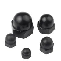 Black Nylon Cap Nut Decorative Nut Cap M3 M4 M5 M6 M8 M10 M12 M16 M20