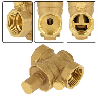 Brass DN25 1" Thread Reducing Adjustable 1pc Valve Water Regulator Pressure