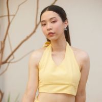 Manta Crop Top [Matcha, Daisy] WAEBAE STORE สีเขียวมัทฉะ เหลืองอ่อน