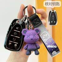 YCHIC จี้พวงกุญแจโลหะ,TPU TPU + PC Chevrolet Malibu หุ้มกุญแจรถ,ที่ใส่กุญแจ,พวงกุญแจ,Keyfob เคสสำหรับ2017-2019 Chevrolet Malibu X/equinox/cavalier/trax/new Cruze