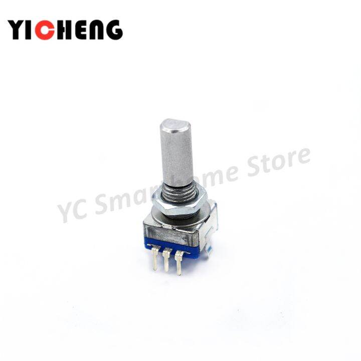 yf-1pcs-ec11-rotary-encoder-encoding-switch-digital-potentiometer-5-foot-with-switch-15-20mm-plum-blossom-half-shaft