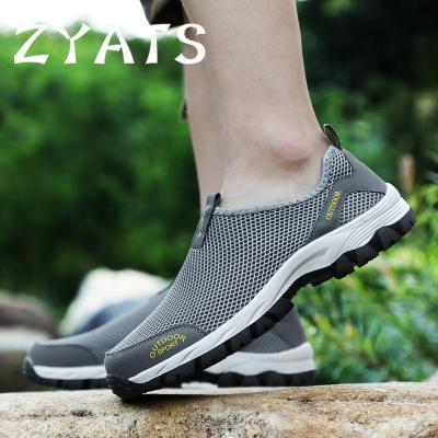 ZYATS รองเท้าผ้าใบระบายอากาศลำลองของผู้ชาย,รองเท้าวิ่งออกกำลังกายรองเท้าตาข่ายระบายอากาศรองเท้ากีฬาใส่สบายขนาดใหญ่39-48