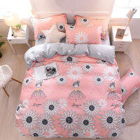 2021Bedding Set luxury Flamingo red 34pcs Family Set Sheet Duvet Cover Pillowcase Boys Room flat sheet, No filler 2019 bed set