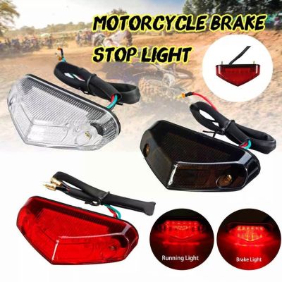 Universal Motorcycle Tail Light Rear Brake Warning Led Lights 12V Turn Signals Brake Stop Lights For Honda ATV Dirt 1pc