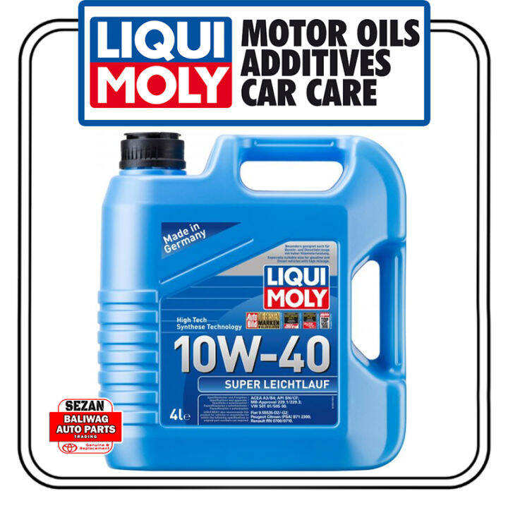 LIQUI MOLY SUPER LEICHTLAUF 10W-40 4 LITERS 9504 | Lazada PH