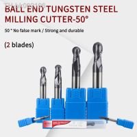 ▣❉♙ HRC50 2 Flutes Ball Nose End Mill Tungsten Carbide Cutter CNC Router Bit Milling Tool cutting tools R0.5/0.75/1.25/2/4/5/6/10mm