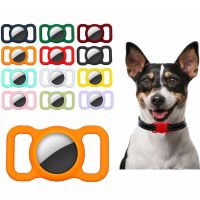 ❅✶ เคส Apple Airtags สำหรับเคสซิลิโคนสำหรับสัตว์เลี้ยง GPS Finder Dog Cat Collar Loop สำหรับ Locator Tracker Anti-lost