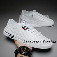 Encounter Fashion  รองเท้าผ้าใบผู้ชาย รองเท้ากีฬาผช รองเท้าแฟชั่นผู้ชาย ใส่สบาย 2023ใหม่ D95D03L 40Z231007