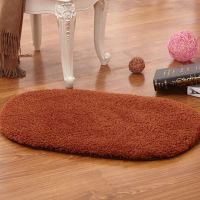 Soft Water Absorption Bath Mats Non-slip Bathroom Carpets Memory Foam Bath Rug Solid Color Ellipse Toilet Floor Doorway Rugs