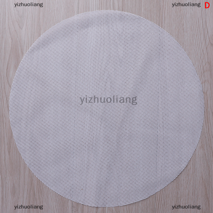 yizhuoliang-รอบไม่ติดซิลิโคนตาข่ายผ้าอบซับนึ่งแผ่นเกี๊ยวขนมปังเสื่อ