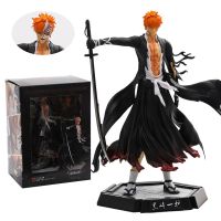 ชุดคอสเพลย์ Kurosaki Ichigo สงครามเลือดฟอกขาวพันปีพร้อมหัวเปลี่ยนฟิกเกอร์ PVC รูปปั้นโมเดลของเล่นสะสม