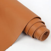 Khaki 1mm Cow Skin Leather Leathercraft Sofa Soft Bag Car Seat Repair Head Layer Fine Grain Cowhide Leather Fabric