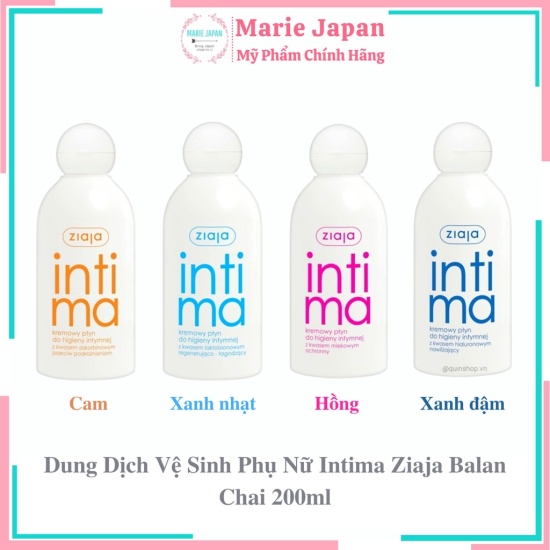 Dung dịch vệ sinh phụ nữ intima ziaja balan - chai 200ml - ảnh sản phẩm 1