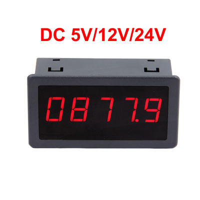 DC 5โวลต์12โวลต์24โวลต์0.56 "5หลักดิจิตอล LED สีแดงแผงจอแสดงผล5166FR ความถี่T Achometer ด้วยสายเคเบิล