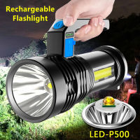 LED Rechargeable Spotlight Work Light COB Rechargeable Spot Lights 3000 Lumen Hand Held Flashlight For Camping Hiking Home Farm