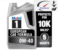 Mobil 1 FS European Car Formula Full Synthetic Motor Oil 0W40 0W-40 5 QT