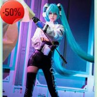 คอสเพลย์มิกุการ์ตูน Vocaloid Hatsune 2022ชุดจัมพ์สูทเซ็กซี่ชุดคอสเพลย์ผู้หญิงแข่ง