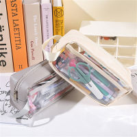 Transparent Pen Case Waterproof Pen Case INS Style Pencil Case Transparent Pencil Bag School Pen Storage Bag