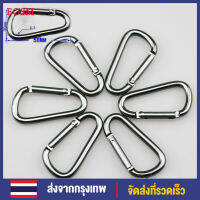 EOSM 1Pc M4-M12 สแตนเลสสปริงตะขอปีนเขาอย่างรวดเร็วแขวนหัวเข็มขัด Snap carabiner