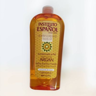 🛍 Instituto Espanol argan essence body oil 400ml.บอดี้ออยล์บำรุงผิวจากอาร์แกน