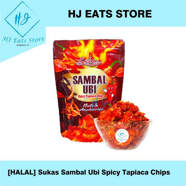[HALAL]KEREPEK UBI SAMBAL UBI IKAN BILIS & KACANG TAPIOCA CHIPS W ...