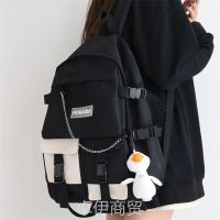 Uniqlo 2023 New schoolbag female junior high school students to bear or endure dirty New ins Japanese high school students are high level appearance backpack large capacity contracted joker what