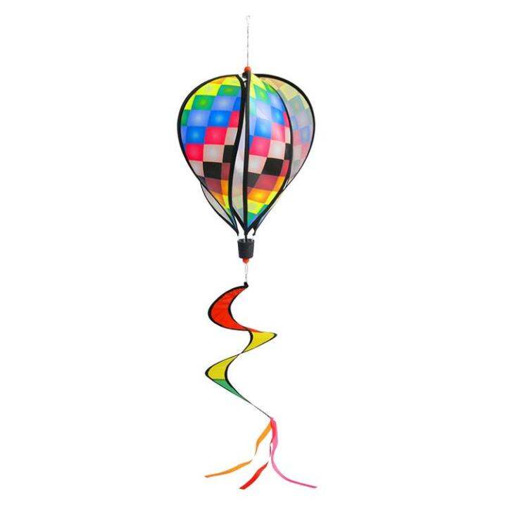 Hot Air Balloon Wind Spinners Outdoor Hanging Rainbow Spinner Wind ...