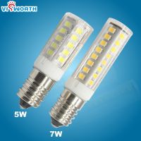 【⊕Good quality⊕】 aojia6891 โคมไฟ Led Smd2835สปอตไลท์ไฟ Led E14หลอดไฟข้าวโพด Led 5W 7W โปร่งใสขนาดเล็กไฟติดตู้เย็นจี้คริสตัลโคมไฟระย้าตัว